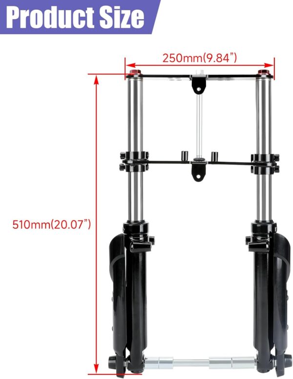 Mini Bike Front Fork Suspension Kit Replacement for Monster Mega Moto MMB80 MMB105 80cc 105cc Motovox MBX10 MBX11 Coleman CT100U Baja DB30 GMB100 TrailMaster Storm 200 Parts - For Sale - Price - Image 8