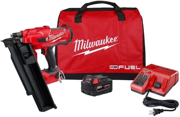 For Milwaukee 2744-21 M18 FUEL 18V 21 Degree Framing Nailer 5.0 Ah Kit, Price For Sale