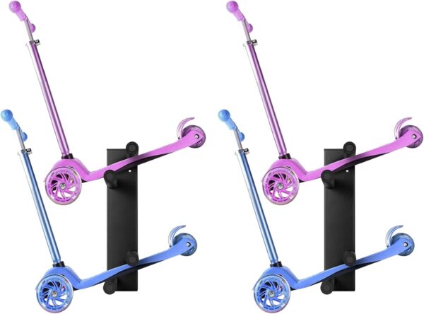 Scooter Wall Mount Scooter - Storage Rack for Garage 2pcs Scooter Hanger Scooter Holder for Adult Scooter/Toddler Scooter/Kids Scooter/Trick Scooter - For Sale - Price