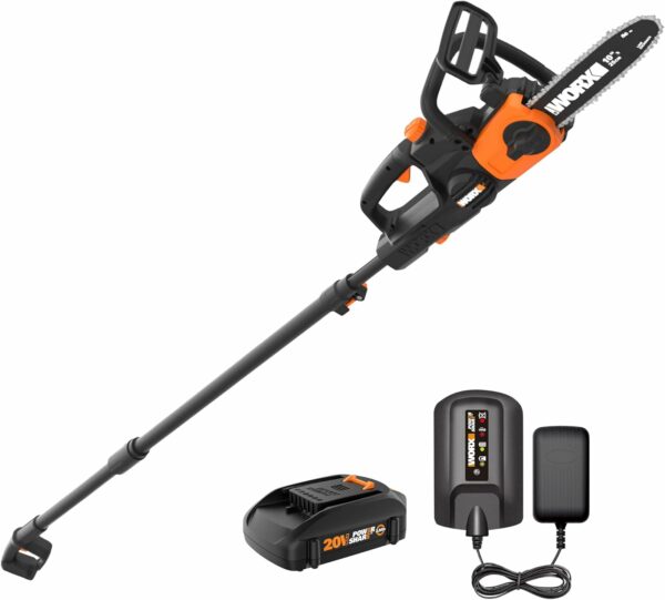 Worx WG323 20V Power Share 10" Cordless Pole/Chain Saw with Auto-Tension (Battery & Charger Included) - For Sale - Price