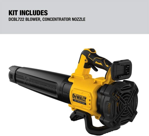 Dewalt DCBL722BR 20V MAX XR Brushless Lithium-Ion Cordless Handheld Blower (Tool Only) (Renewed) - Image 3