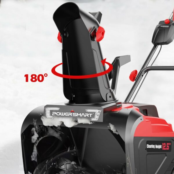 PowerSmart 40V Cordless Snow Blower 21In Snow Blower Battery Powered, Battery and Charger Included, HB2421 - Image 6