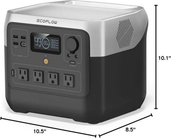 EF ECOFLOW Portable Power Station RIVER 2 Pro, 768Wh LiFePO4 Battery, 70 Min Fast Charging, 4X800W (X-Boost 1600W) AC Outlets, Solar Generator for Outdoor Camping/RVs/Home Use Black - For Sale - Price - Image 9