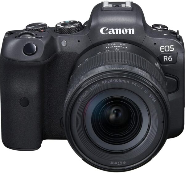 Canon EOS R6 Mirrorless Digital Camera with 24-105mm f/4-7.1 Lens (4082C022), 64GB Memory Card, Case, Corel Photo Software, LPE6 Battery, External Charger, Card Reader + More (Renewed) - For Sale - Price - Image 2