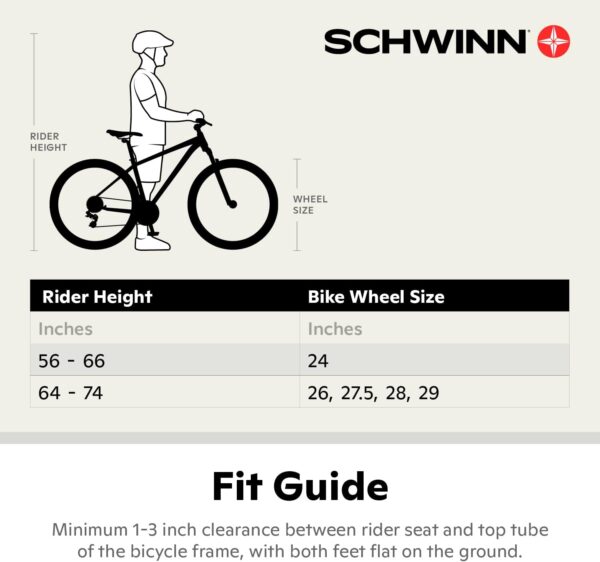 Schwinn High Timber Mountain Bike for Adult Youth Men Women Boys Girls, 24 to 29-Inch Wheels, 7 or 21-Speeds, Front Suspension, Aluminum and Steel Frame Options - For Sale - Price - Image 6