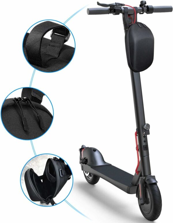 Waterproof Electric Scooter Handlebar Bag, Hard Shell Storage Bag with 3L Large Capacity, Universal Fit for Daily Commutes and Travel - For Sale - Price - Image 2