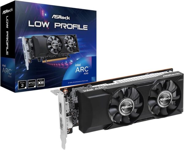 ASRock Low Profile Arc A310 4GB GDDR6 PCI Express 4.0 ITX Video Card A310 LP 4G 64-bit 0dB Silent Cooling Super Alloy Graphics Card - For Sale - Price