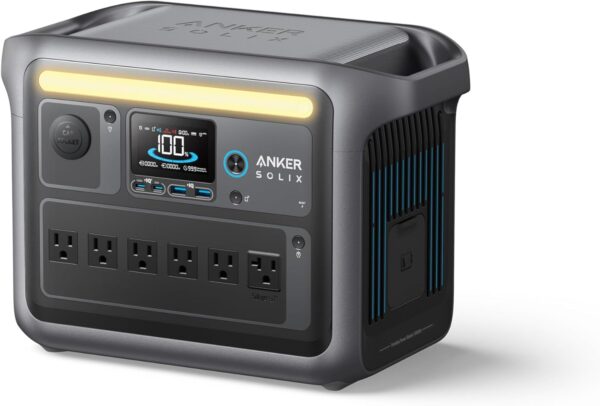 Anker SOLIX C1000 Portable Power Station, 1800W (Peak 2400W) Solar Generator, Full Charge in 58 Min, 1056wh LiFePO4 Battery for Home Backup, Power Outages, and Outdoor Camping (Optional Solar Panel) - For Sale - Price