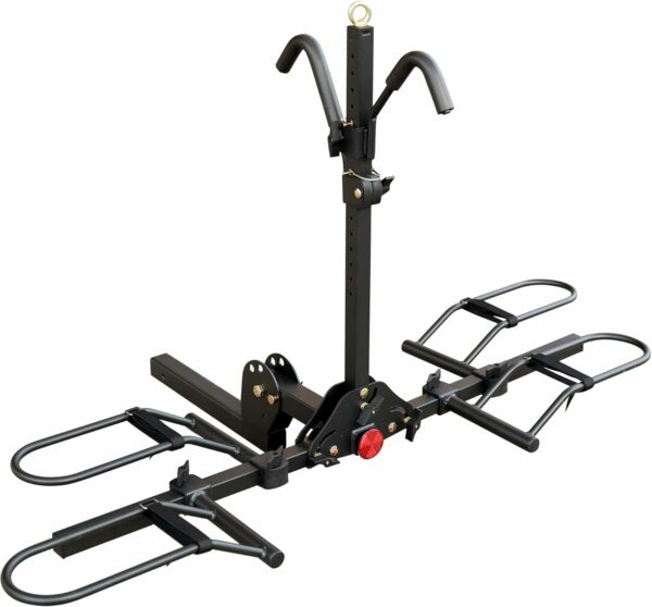 Young 200 lb 2-Bike Rack Hitch Mount Platform Style for Cars Trucks SUVs Minivans, fits MTB Gravel Road Bike with Up to 5-inch Fat Tire Carrier Rack - 2" Hitch Receiver - For Sale - Price