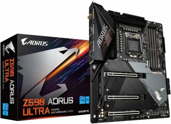 Aorus Ultra Durable Z590 AORUS Desktop Motherboard - Intel Chipset - Socket LGA-1200 - Optane Memory Ready - ATX - Pentium Gold, Celeron, Core i5, Core i7, Core i9, Core i3 Processor Supp - For Sale - Price - Image 2