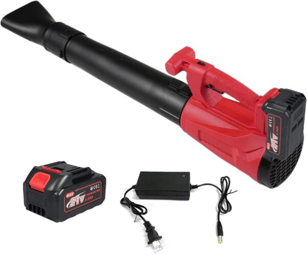 Blower 21V Electric Blower 4.0Ah Batteries and Included 6 Speed Mode Weight Blower for Patio ing Lawn Care Blowing Leaves and Dust, Price For Sale