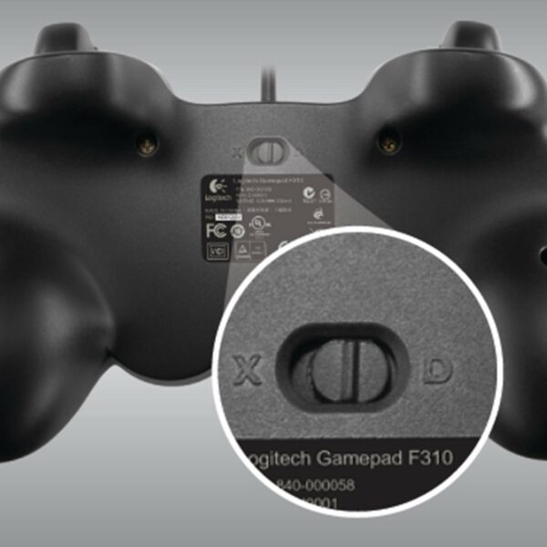 Logitech G F310 Wired Gamepad Controller Console Like Layout 4 Switch D-Pad PC - Blue/Black - For Sale - Price - Image 3