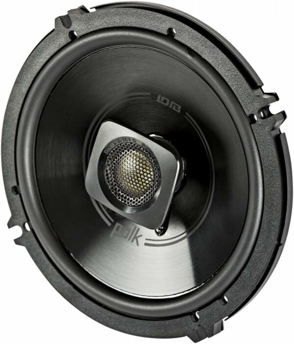 Polk Audio DB652 DB+ Series 6.5" Coaxial Speaker for Car & Marine, 2-Way Boat & Car Audio Speaker, 40-22kHz Frequency Response, Polypropylene Woofer Cone & 3/4" Silk Dome Tweeter, Black - For Sale - Price - Image 4