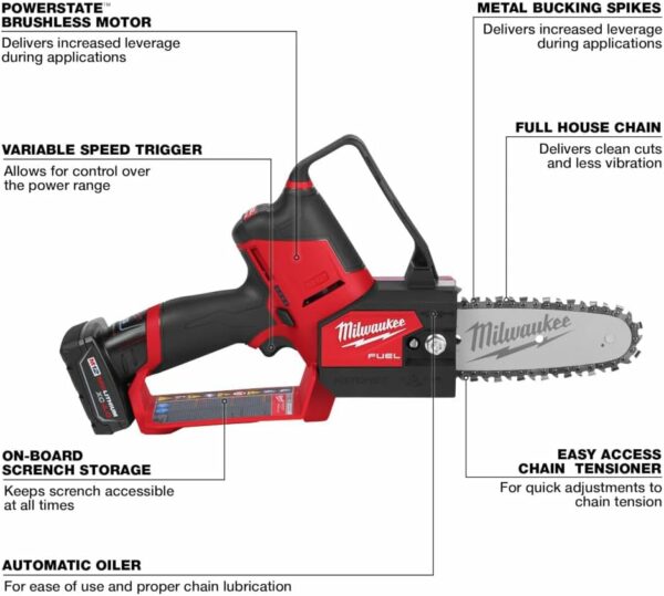 Milwaukee KIT Pruning Saw CRDLSS 12V 6IN 2527-21 - For Sale - Price - Image 3