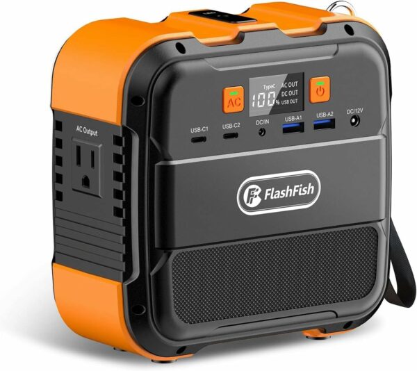 Portable Power Station 98Wh, FF Flashfish Solar Generator 120W Backup Power Battery Pack With AC/DC/Type-c/USB/Flashlight, 110V Power Bank For Charging Laptop Phone Tablet In Camping Home Blackout - For Sale - Price