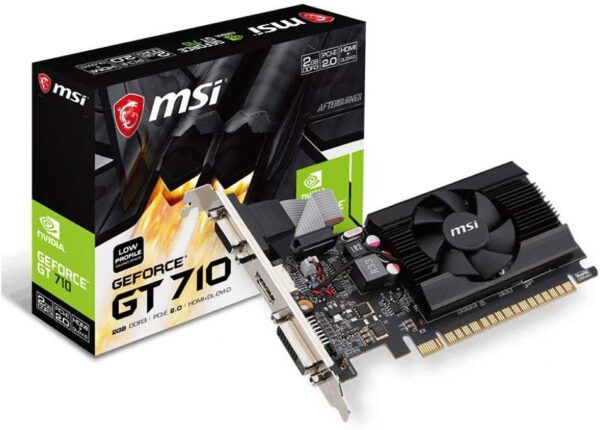 MSI Gaming GeForce GT 710 2GB GDRR3 64-bit HDCP Support DirectX 12 OpenGL 4.5 Single Fan Low Profile Graphics Card (GT 710 2GD3 LP) - For Sale - Price - Image 4