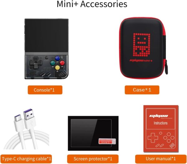 Miyoo Mini Plus Retro Gaming Console with Portable Case, Handheld Game Console with 3000mAh Battery 3.5'' IPS Screen, Compatible with a Large Variety of Classic Games. Support WiFi & RTC, Purple - For Sale - Price - Image 7