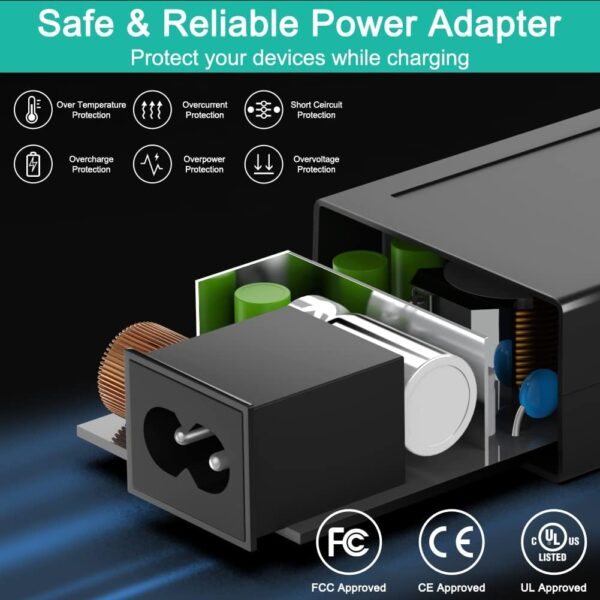 HKY 65W AC Adapter Compatible with Jackery Portable Power Station Explorer 160 240 E160 E240 Honda HLS 290 HLS290 167Wh 240Wh Lithium Battery YHY-12005000 DS120060C8-W PN: 32120000 56101600 - For Sale - Price - Image 6