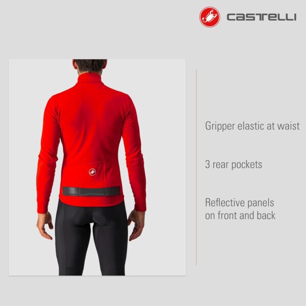 CASTELLI Men's Puro 3 Jersey FZ, Fleece Insulated Long Sleeve Zip Up with High Collar for Road and Gravel Biking I Cycling - For Sale - Price - Image 3