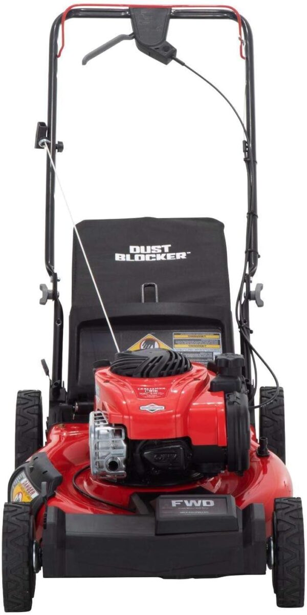 CRAFTSMAN Self-Propelled Gas Powered Lawn Mower, 21 Inch, 3-in-1 Mulching Push Mower with Bag, 6 Adjustable Heights, 140cc OHV Engine (M215) - For Sale - Price - Image 3