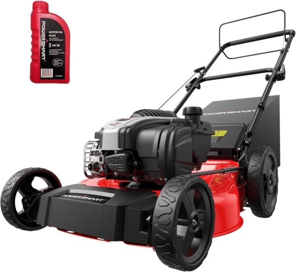 PowerSmart 21" B&S Engine 140cc Self-Propelled Lawn Mower – Durable Steel Deck, 6-Height Adjustments, 3-in-1 Mulching Versatility - For Sale - Price