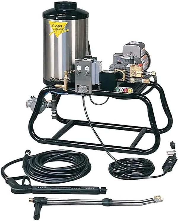 1500STLEF L.P Fired Electric Powered Hot Water Pressure Washer, 3 GPM, 1500 PSI, Thermal Overload Protected, Triplex Plunger Pump with Ceramic Plungers and Stainless Steel Valves, Price For Sale