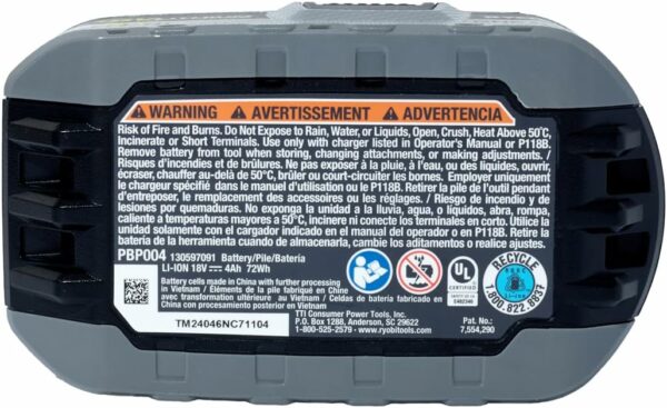 Ryobi ONE+ PSK106SB Starter Kit with 2Ah Battery, 4Ah Battery, and Charger - For Sale - Price - Image 5