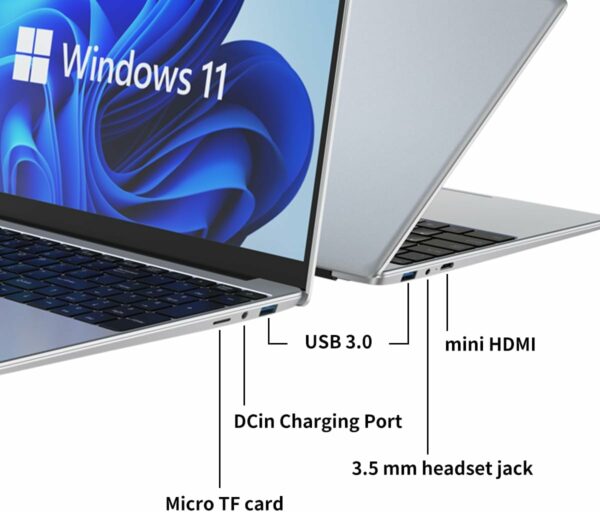 Laptop Computer, Gaming Laptop,16GB DDR4 RAM 512GB SSD, 1.7-3.4GHz Intel N95 Processor, 15.6" FHD 1920 * 1080, 180 Angle Opening, Fingerprint Unlock, Backlit Keyboard, Windows 11 Pro - For Sale - Price - Image 6