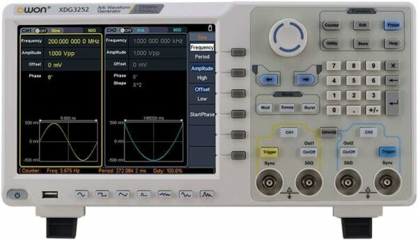 OWON XDG3202 2CH 200MHz 1.25GSa/s 14 bits Touch Screen Arbitrary Waveform Generator For Sale - Price - Image 8