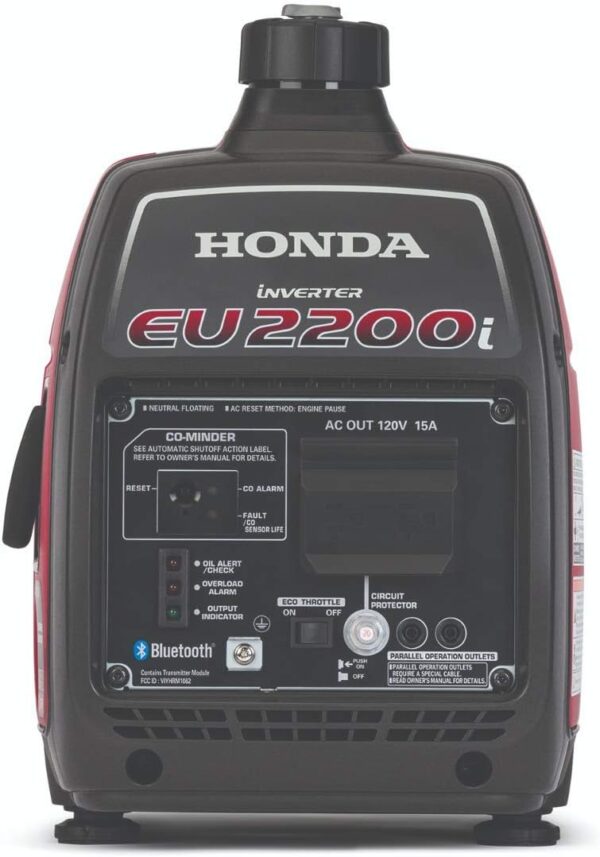 Honda EU2200ITAN 2200-Watt 120-Volt Super Quiet Portable Inverter Generator with CO-Minder - 49-State For Sale - Price - Image 3