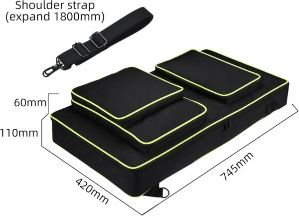 DJ Controller Case for Alpha theta ddj grv6，Pioneer DDJ FLX10,DDJ 1000, Pioneer DJ Mixer bag Thickened inner liner Anti-impact Multi-functional Party Street performance Outdoors Carrying DJ gig bag - For Sale - Price - Image 6