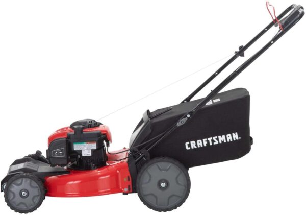 CRAFTSMAN Self-Propelled Gas Powered Lawn Mower, 21 Inch, 3-in-1 Mulching Push Mower with Bag, 6 Adjustable Heights, 140cc OHV Engine (M215) - For Sale - Price - Image 5