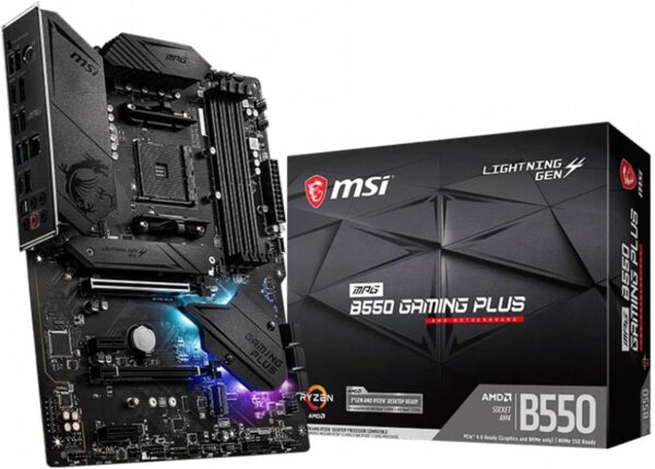 MSI MPG AMD B550 Gaming Plus Socket AM4 ATX DDR4-SDRAM Motherboard - For Sale - Price