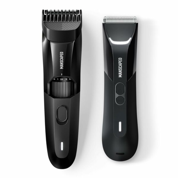 MANSCAPED® The Beard & Body Bundle 4.0 PRO Contains: The Beard Hedger® Adjustable Length Precision Trimmer and The Lawn Mower® 4.0 PRO Men's Waterproof Electric Groin & Body Hair Trimmer - For Sale - Price