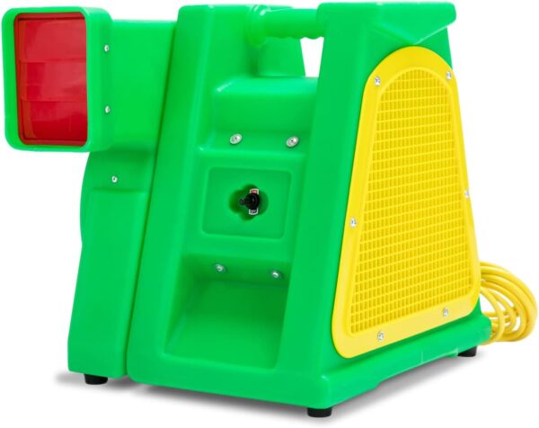 B-Air 2 HP Air Blower, Powerful Bounce House Blower Fan for Large Inflatable Bouncy House, Bouncy Castle and Water Slides, BA-BP-2-PL, Green