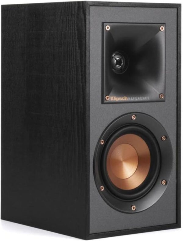 Klipsch R-41M Powerful Detailed Bookshelf Home Speaker Set of 2 Black - For Sale - Price - Image 2