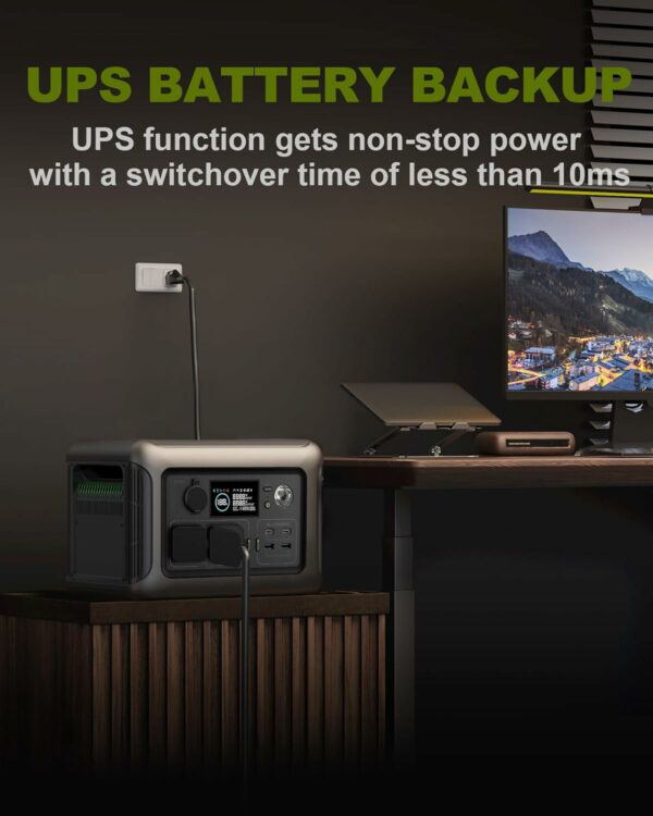 [Upgraded Version] ALLPOWERS R600 Super-Quiet Portable Power Station, 299Wh 600W LiFePO4 Battery Backup with UPS Function, 400W Max Input, MPPT Solar Generator for Outdoor Camping, RVs, Home Use - For Sale - Price - Image 3