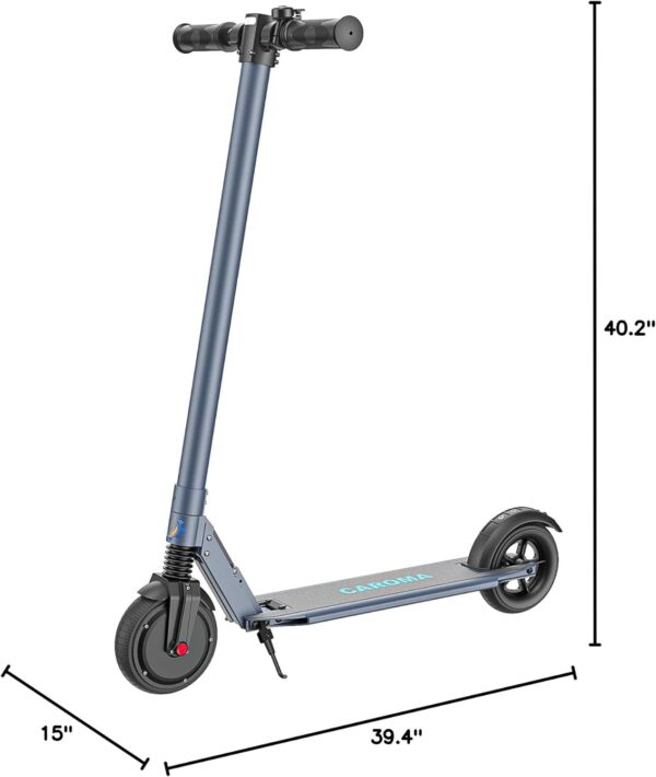 Caroma Electric Scooter, 500W/350W/250W Motor, 15.5-25 Miles Range & 20/15.5 Mph, 9" Solid Tires Electric Scooter for Adults, Foldable Commuting E Scooter for Adults with Dual Braking System - For Sale - Price - Image 7