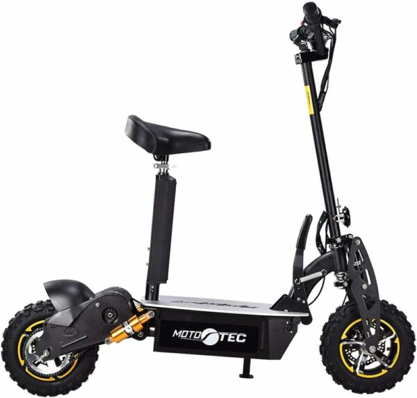 MotoTec 2000W 48V Electric Scooter Black - For Sale - Price - Image 7