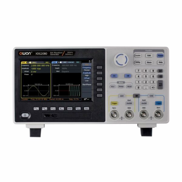 OWON XDG2080 14bits 2-CH 80MHz 500MS/s 10M Touch LCD Arbitrary Waveform Generator For Sale - Price