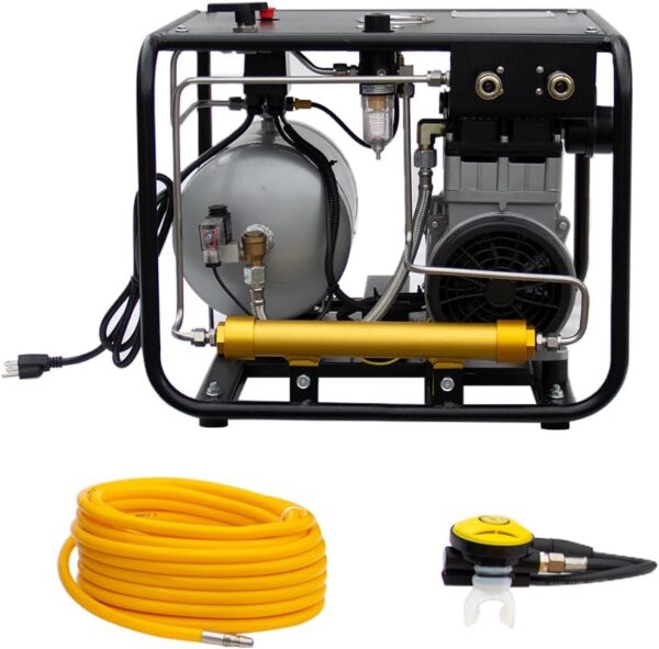 110V 1100W Scuba Diving Air Compressor Snorkeling Air Compressor Scuba tank compressor with 15m hose &respirator 8bar / 115psi, GYJSCU080E01, Price For Sale