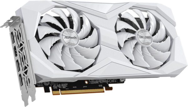 ASRock AMD Radeon RX 6600 Challenger White 8GB GDDR6 Graphics Card 0dB Silent Cooling 128-bit 7680 x 4320 DisplayPort HDMI 14 Gbps Dual Fan 7nm - For Sale - Price - Image 4