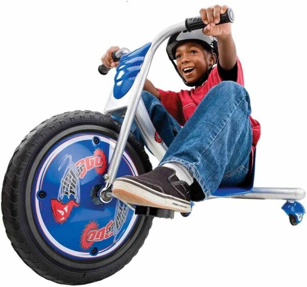 Razor RipRider 360 Caster Trike for Kids Ages 5+ - Lightweight, Rubber Handlebars, Steel Frame, for Riders up to 160 lbs - For Sale - Price - Image 4