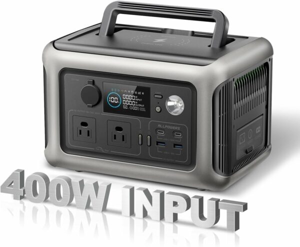 [Upgraded Version] ALLPOWERS R600 Super-Quiet Portable Power Station, 299Wh 600W LiFePO4 Battery Backup with UPS Function, 400W Max Input, MPPT Solar Generator for Outdoor Camping, RVs, Home Use - For Sale - Price