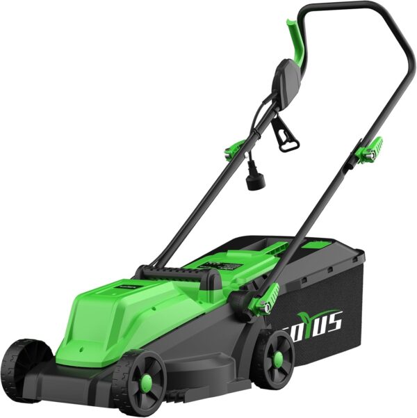 SOYUS Electric Lawn Mower Corded, 13 Inch 11-Amp Lawn Mowers with 8 Gallon Collection Bag, 3-Position Cutting Height Adjustment for Yard and Farm - For Sale - Price