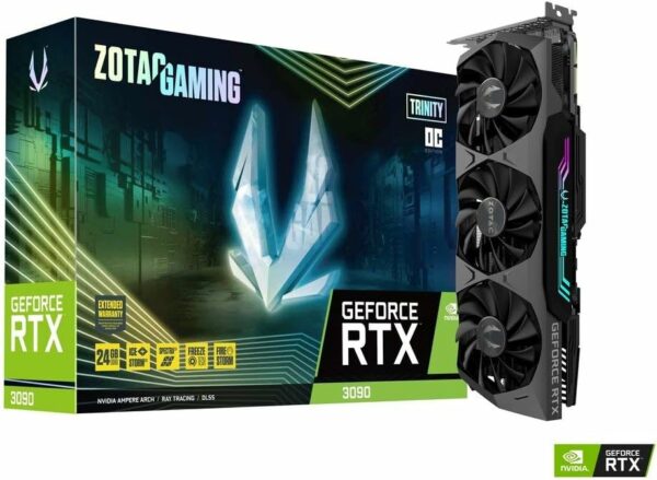 ZOTAC Gaming GeForce RTX™ 3090 Trinity OC 24GB GDDR6X 384-bit 19.5 Gbps PCIE 4.0 Gaming Graphics Card, IceStorm 2.0 Advanced Cooling, Spectra 2.0 RGB Lighting, ZT-A30900J-10P - For Sale - Price