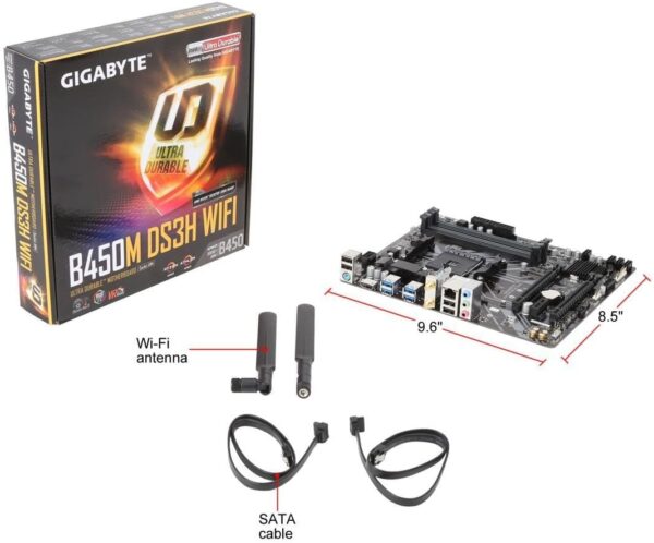 INLAND CPU Motherboard AMD Ryzen 5 5500 6-Core 12-Thread Unlocked Desktop Processor with GIGABYTE B450M DS3H WiFi MATX AM4 Gaming Motherboard - For Sale - Price - Image 7