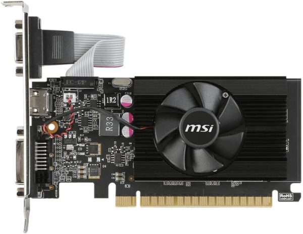 MSI Gaming GeForce GT 710 2GB GDRR3 64-bit HDCP Support DirectX 12 OpenGL 4.5 Single Fan Low Profile Graphics Card (GT 710 2GD3 LP) - For Sale - Price - Image 2