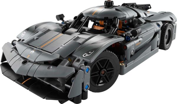 LEGO Technic Koenigsegg Jesko Absolut Grey Hypercar, Sports Car Building Toy Set for Boys and Girls, Vehicle Racing Car for Kids, Buildable Model Kit, Sports Car Toy, Motor Enthusiasts’ Gift, 42173 - For Sale - Price - Image 4