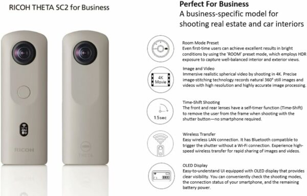 RICOH Theta SC2 Business Edition 360° Camera - For Sale - Price - Image 7